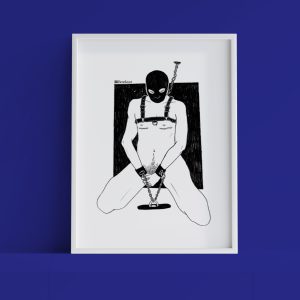 A framed version of "All Chained Up" against a dark blue background. A fully-masked guy is in a kneeling position with chains attaching his neck to the ceiling and his hands to the floor. He's wearing a bulldog harness. There are light scar marks under his pecs.A framed version of "All Chained Up" against a dark blue background. A fully-masked guy is in a kneeling position with chains attaching his neck to the ceiling and his hands to the floor. He's wearing a bulldog harness. There are light scar marks under his pecs.A framed version of "All Chained Up" against a dark blue background. A fully-masked guy is in a kneeling position with chains attaching his neck to the ceiling and his hands to the floor. He's wearing a bulldog harness. There are light scar marks under his pecs.A framed version of "All Chained Up" against a dark blue background. A fully-masked guy is in a kneeling position with chains attaching his neck to the ceiling and his hands to the floor. He's wearing a bulldog harness. There are light scar marks under his pecs.A framed version of "All Chained Up" against a dark blue background. A fully-masked guy is in a kneeling position with chains attaching his neck to the ceiling and his hands to the floor. He's wearing a bulldog harness. There are light scar marks under his pecs.A framed version of "All Chained Up" against a dark blue background. A fully-masked guy is in a kneeling position with chains attaching his neck to the ceiling and his hands to the floor. He's wearing a bulldog harness. There are light scar marks under his pecs.